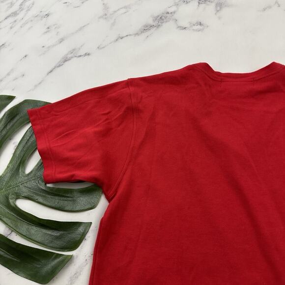 Victoria Harbour Womens Vintage 90s Cat Shirt Size L Red Embroidered Beaded - Picture 10 of 11